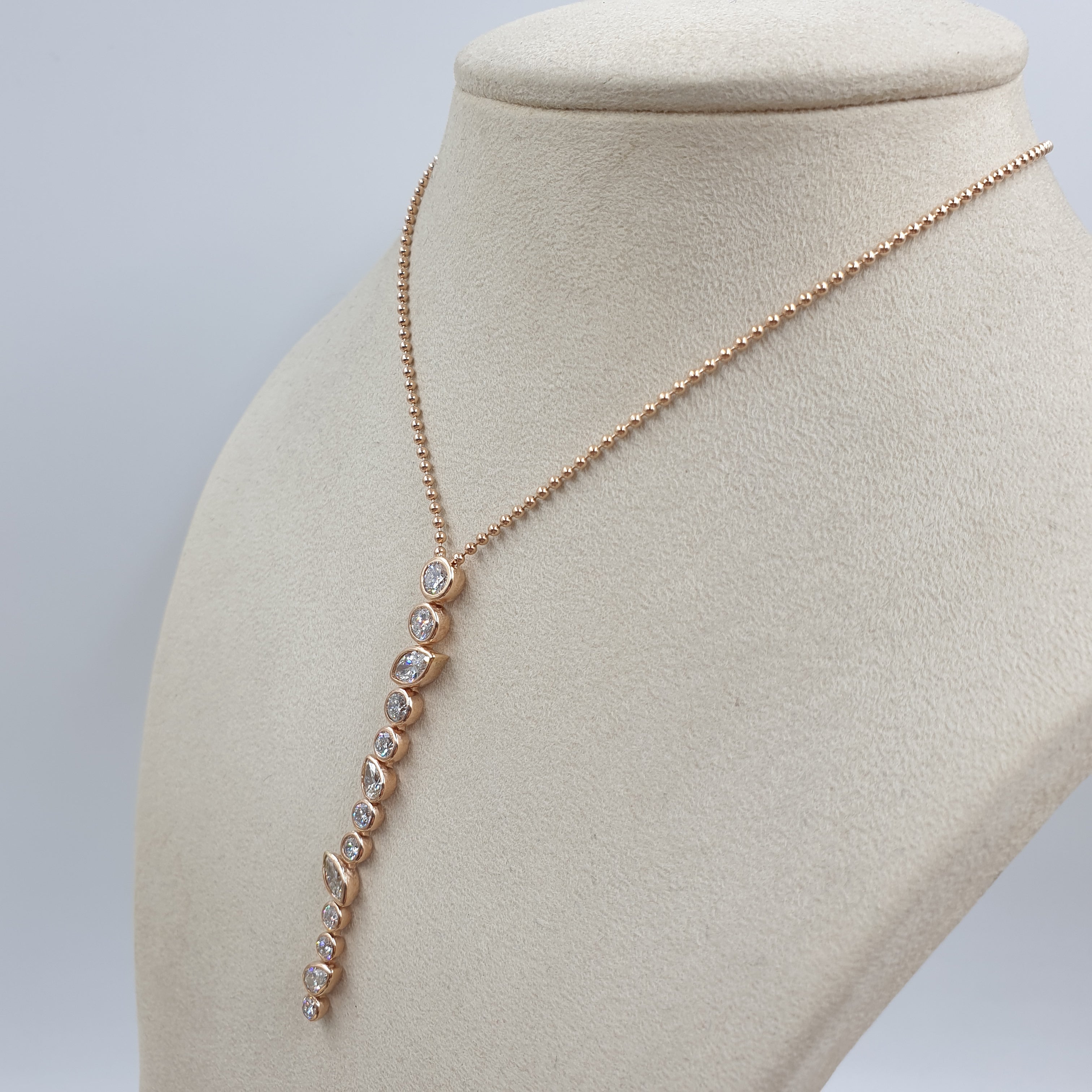 Drop Necklace - 18K - Rose Gold