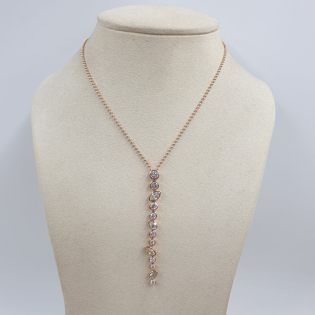 Drop Necklace - 18K - Rose Gold
