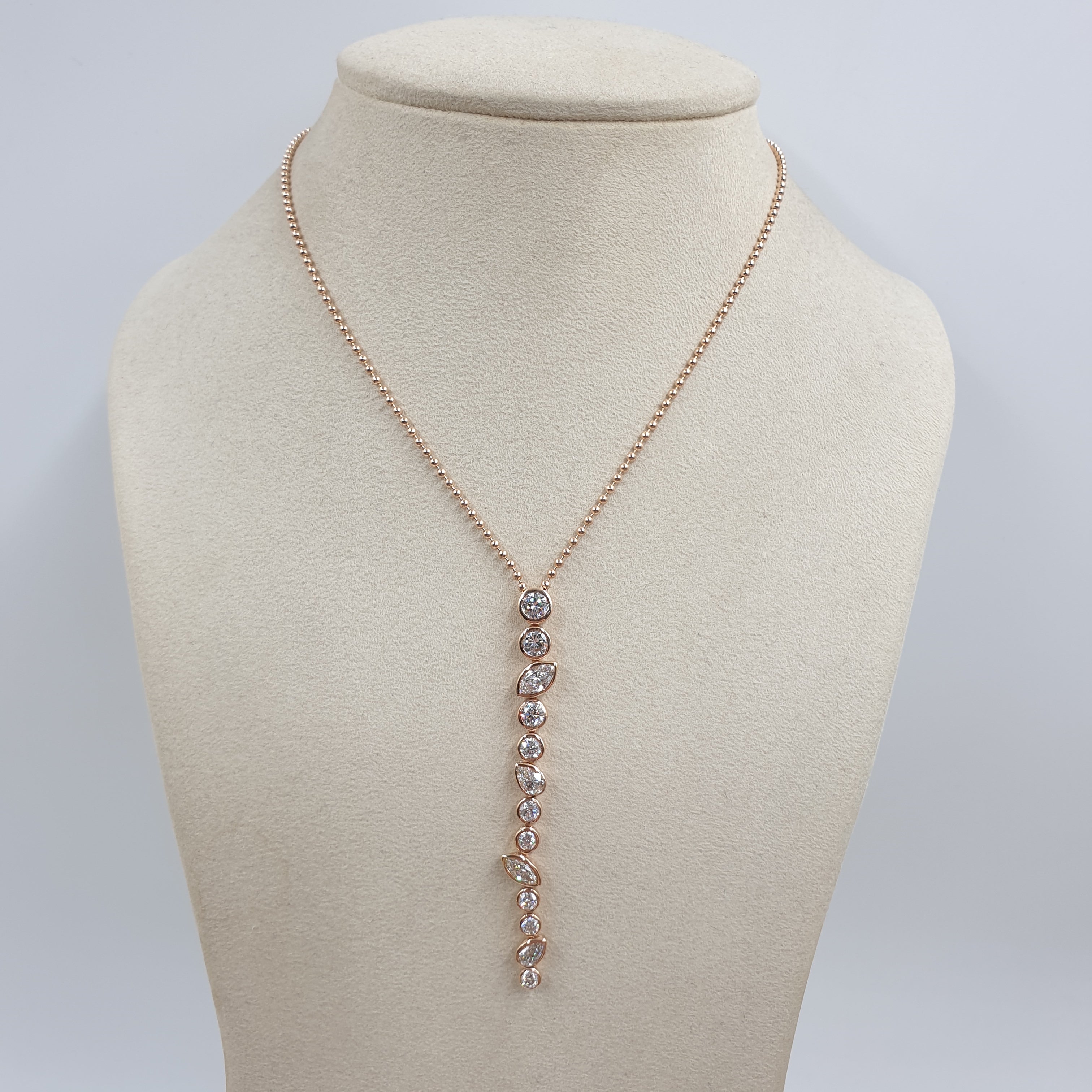 Drop Necklace - 18K - Rose Gold