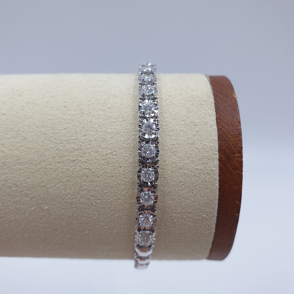 Tennis Bracelet - 18K White Gold