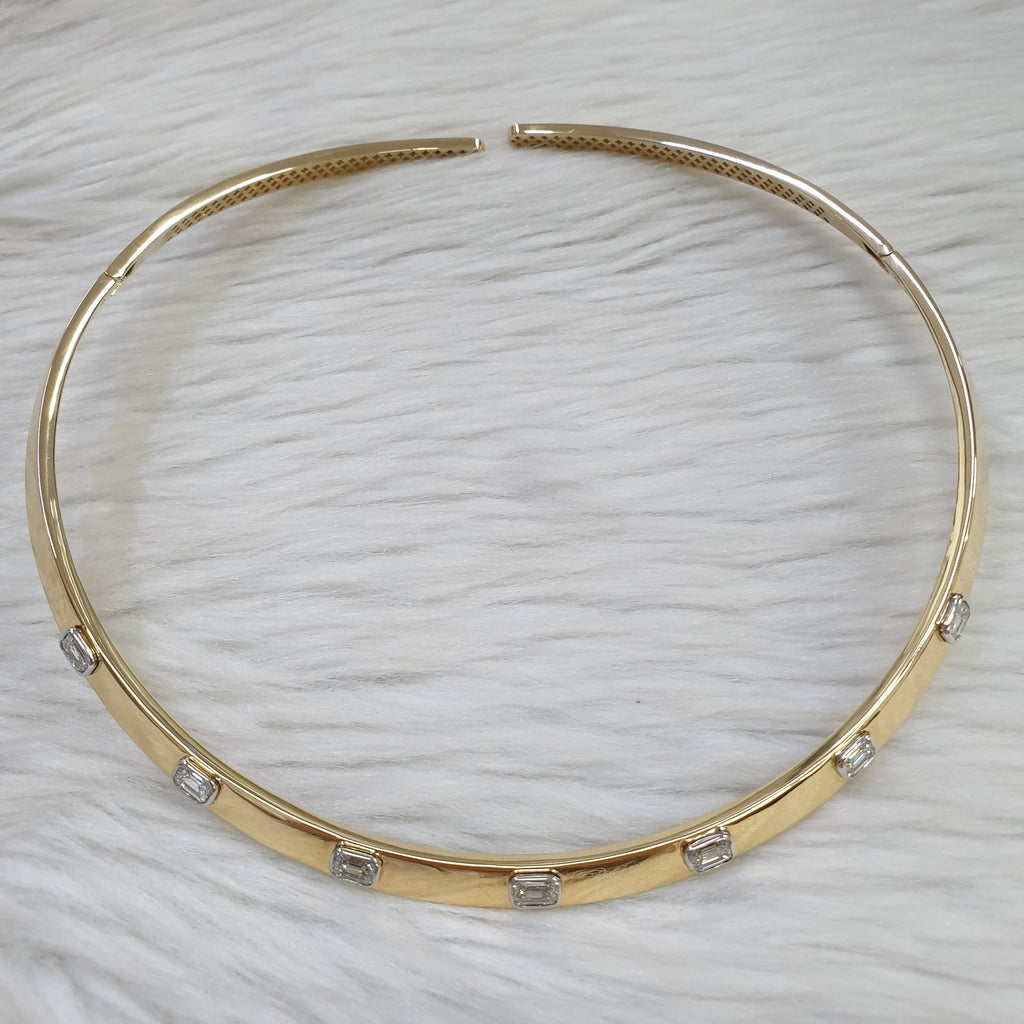 Emerald Necklace - 18K Yellow Gold