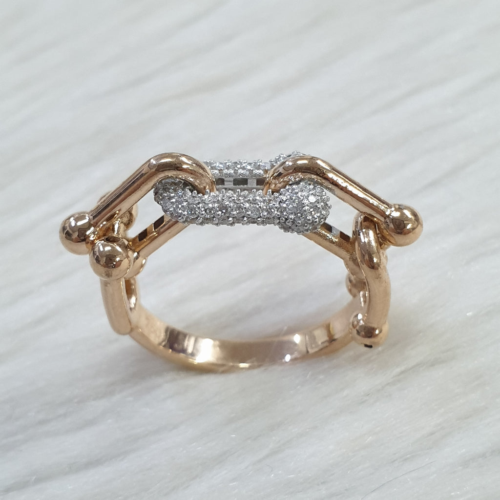 Hardware Ring- 18K Rose Gold