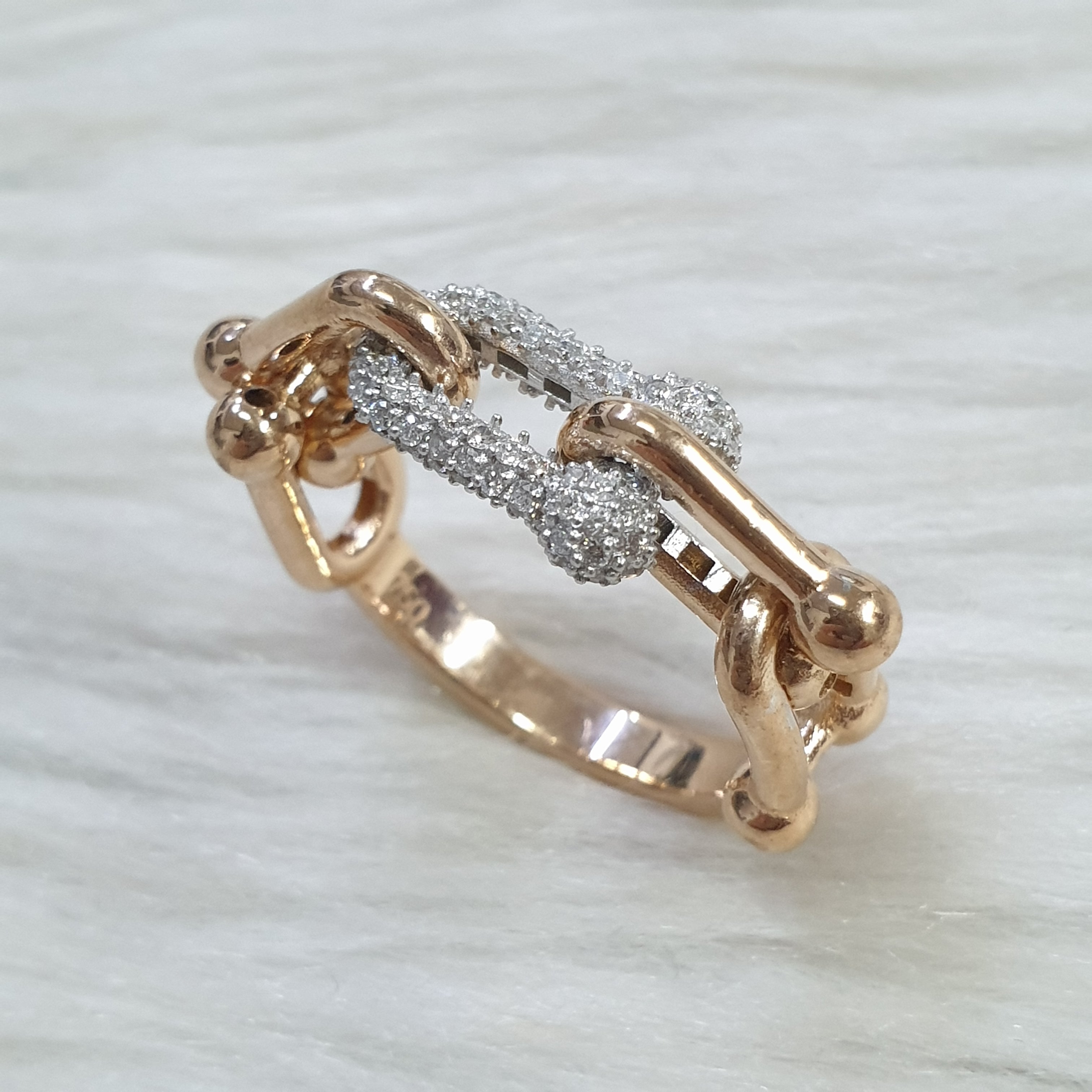 Hardware Ring- 18K Rose Gold