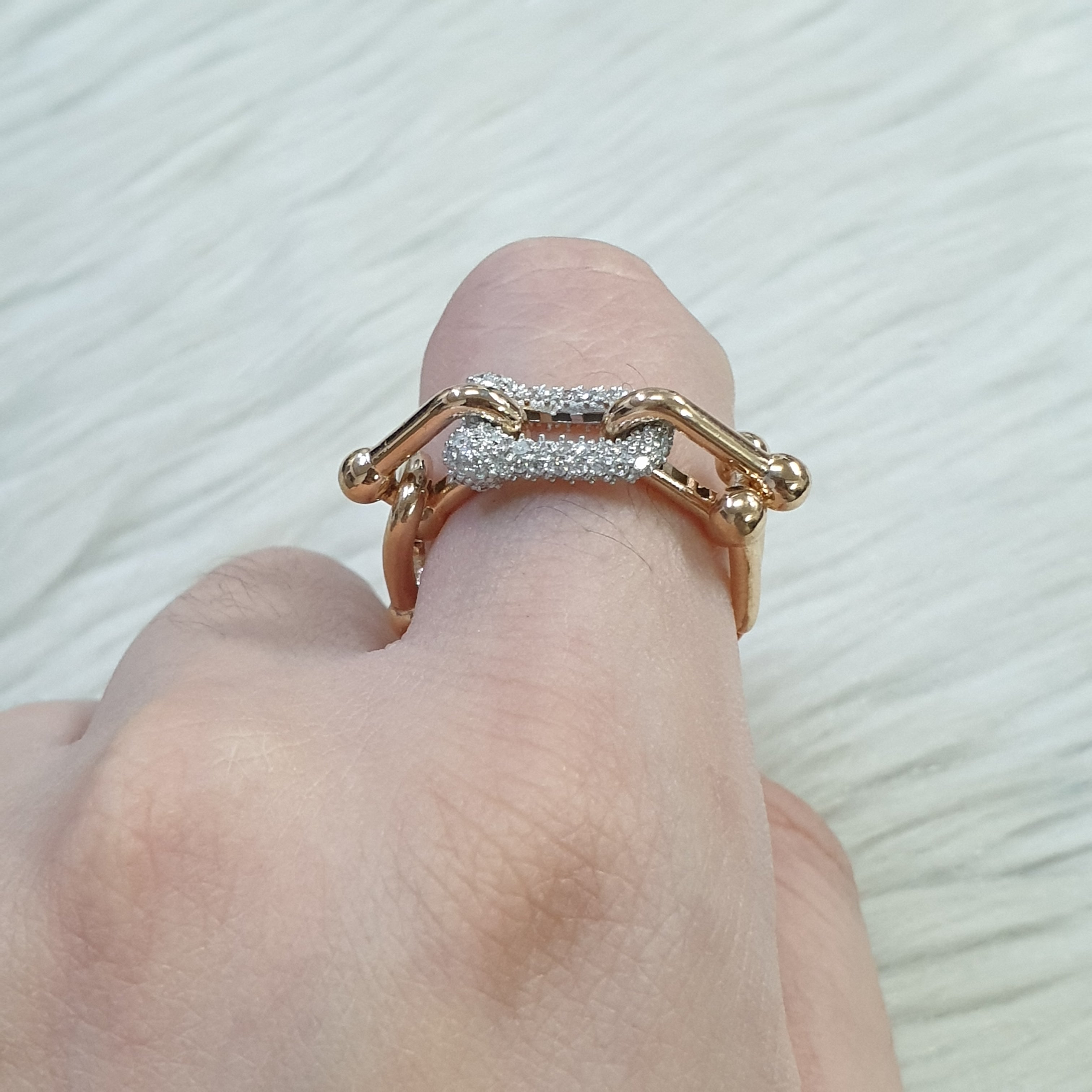 Hardware Ring- 18K Rose Gold