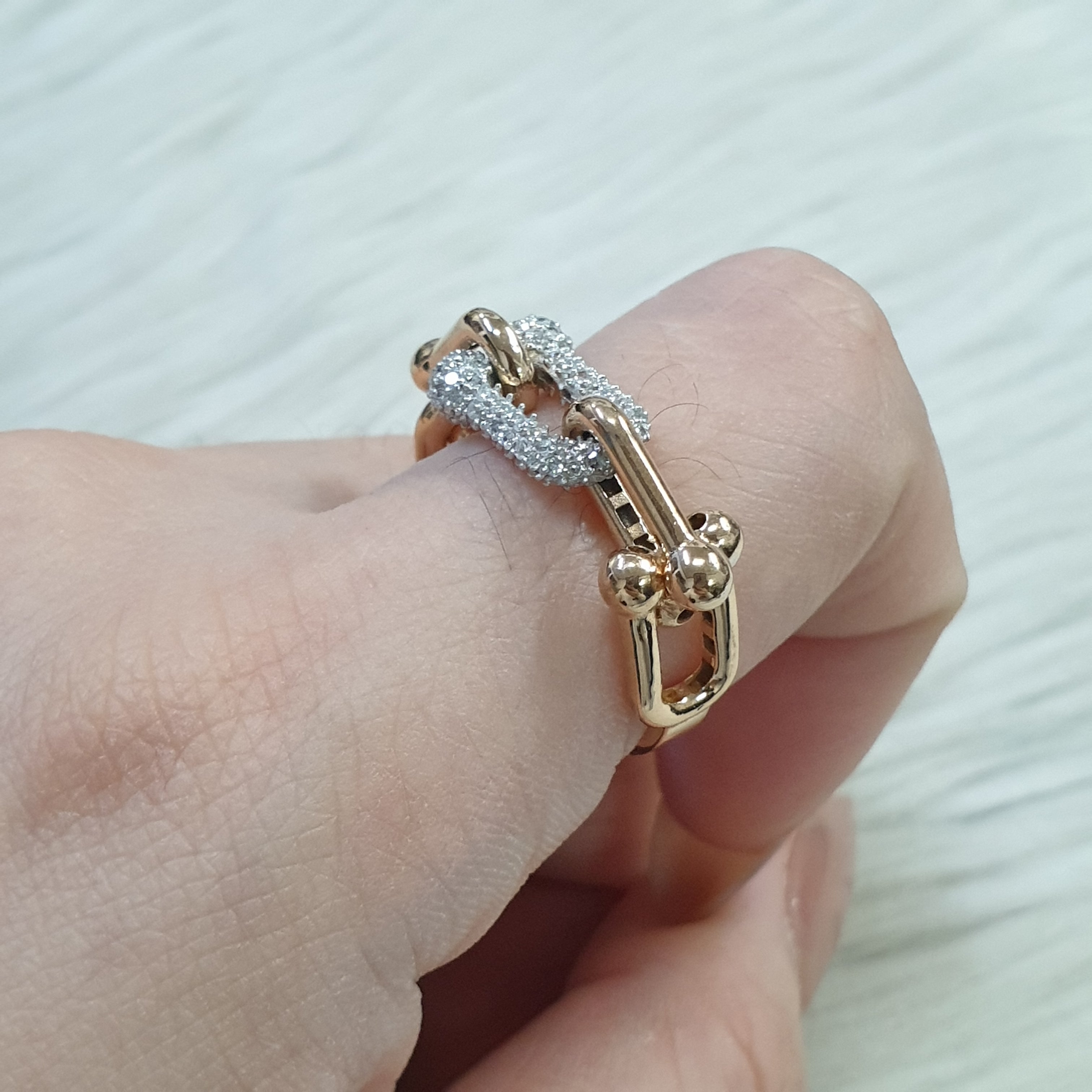 Hardware Ring- 18K Rose Gold