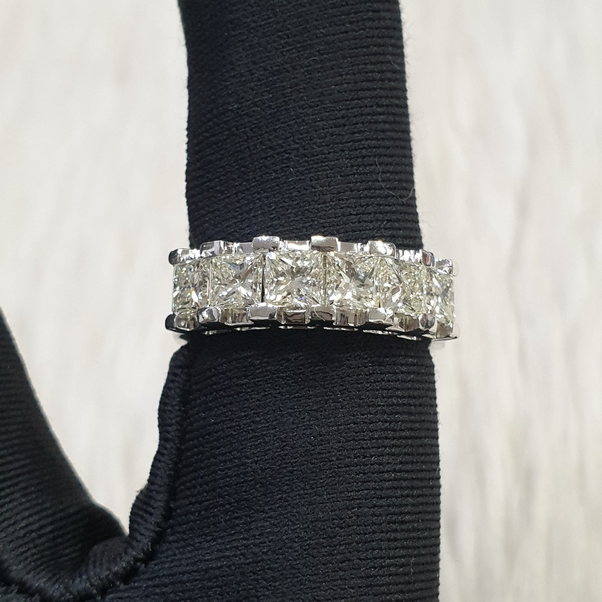 Half Eternity Ring - 14K White Gold