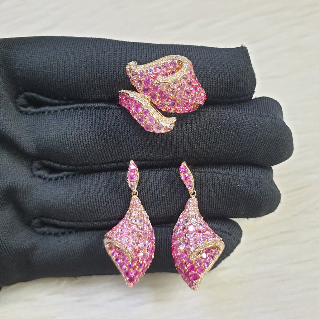 Pink Terno Dangling - 18K Rose Gold