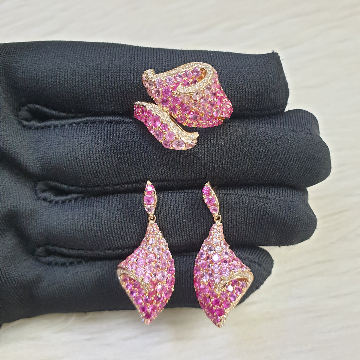 Pink Terno Dangling - 18K Rose Gold