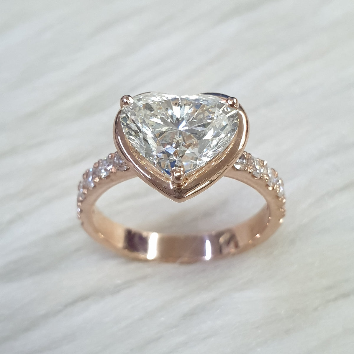 Heart Tiffany Ring - 14K Rose Gold