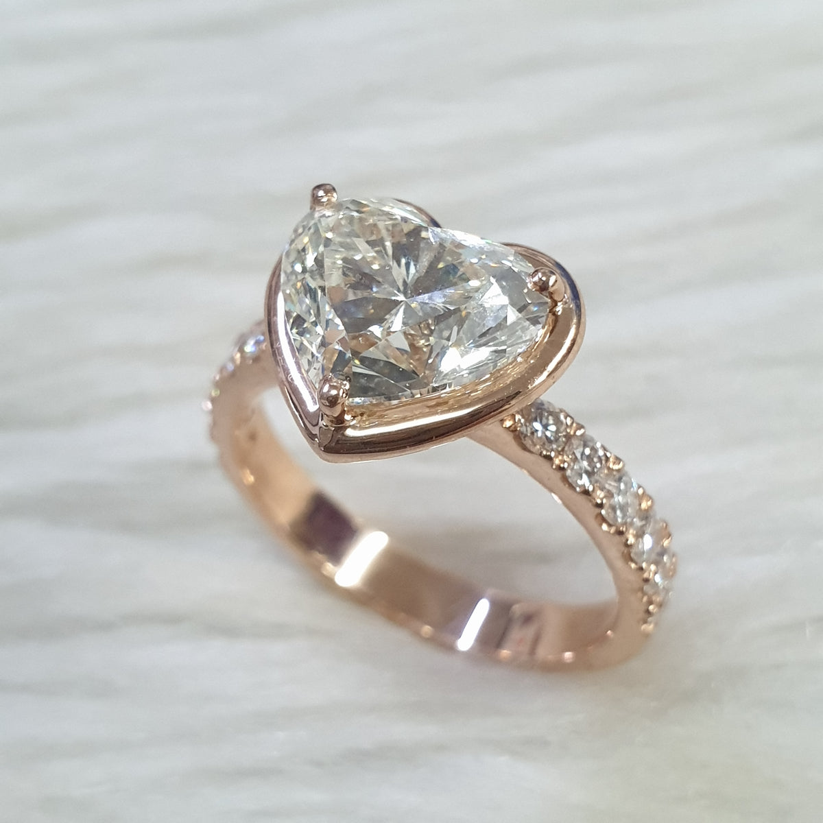 Heart Tiffany Ring - 14K Rose Gold