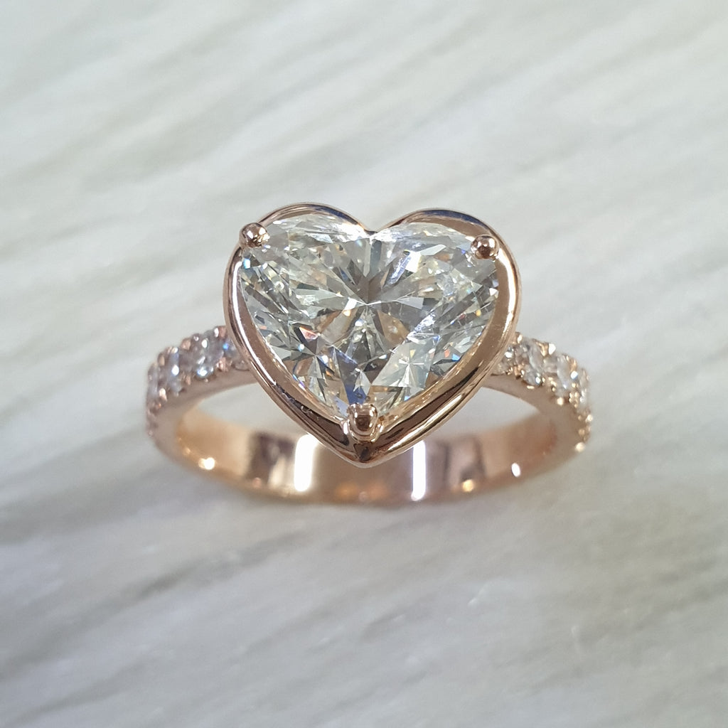 Heart Tiffany Ring - 14K Rose Gold