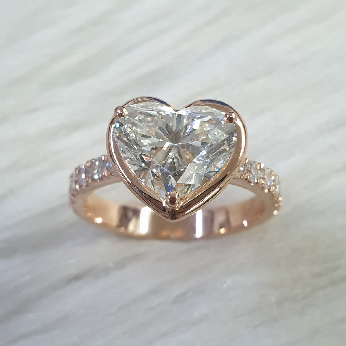 Heart Tiffany Ring - 14K Rose Gold