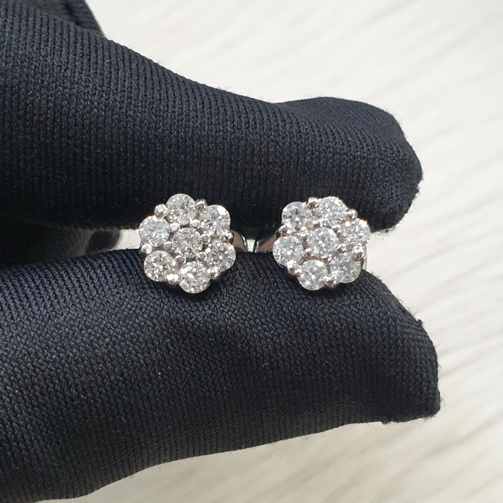Rositas Pair Earrings - 14K White Gold