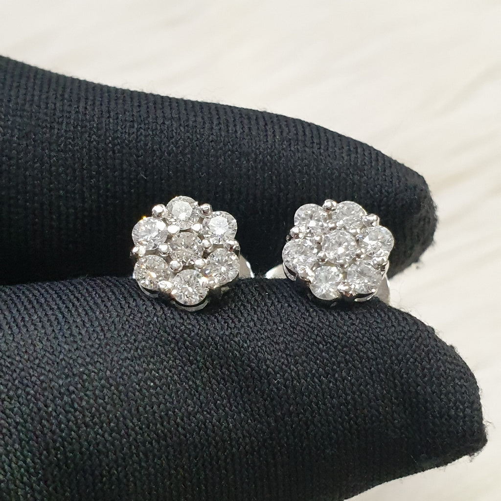 Rositas Pair Earrings - 14K White Gold