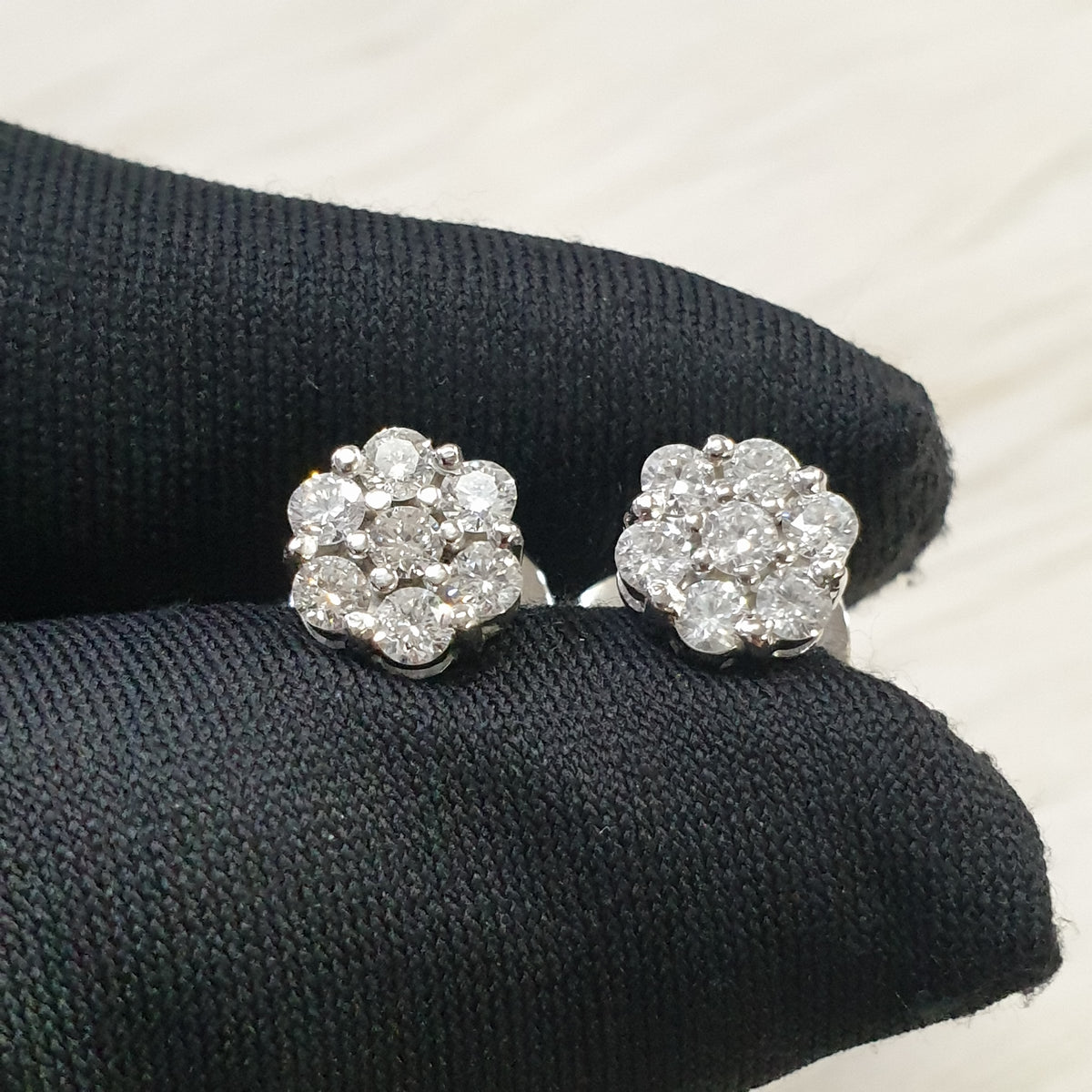 Rositas Pair Earrings - 14K White Gold