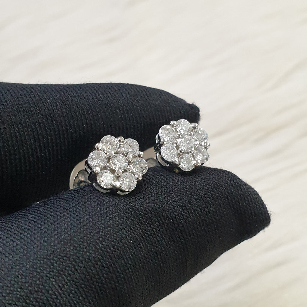 Rositas Pair Earrings - 14K White Gold