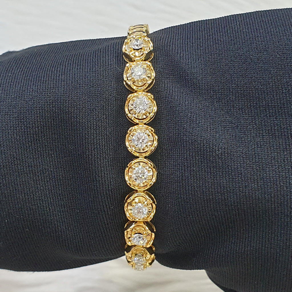 Diamond Bracelet - 18K Yellow Gold