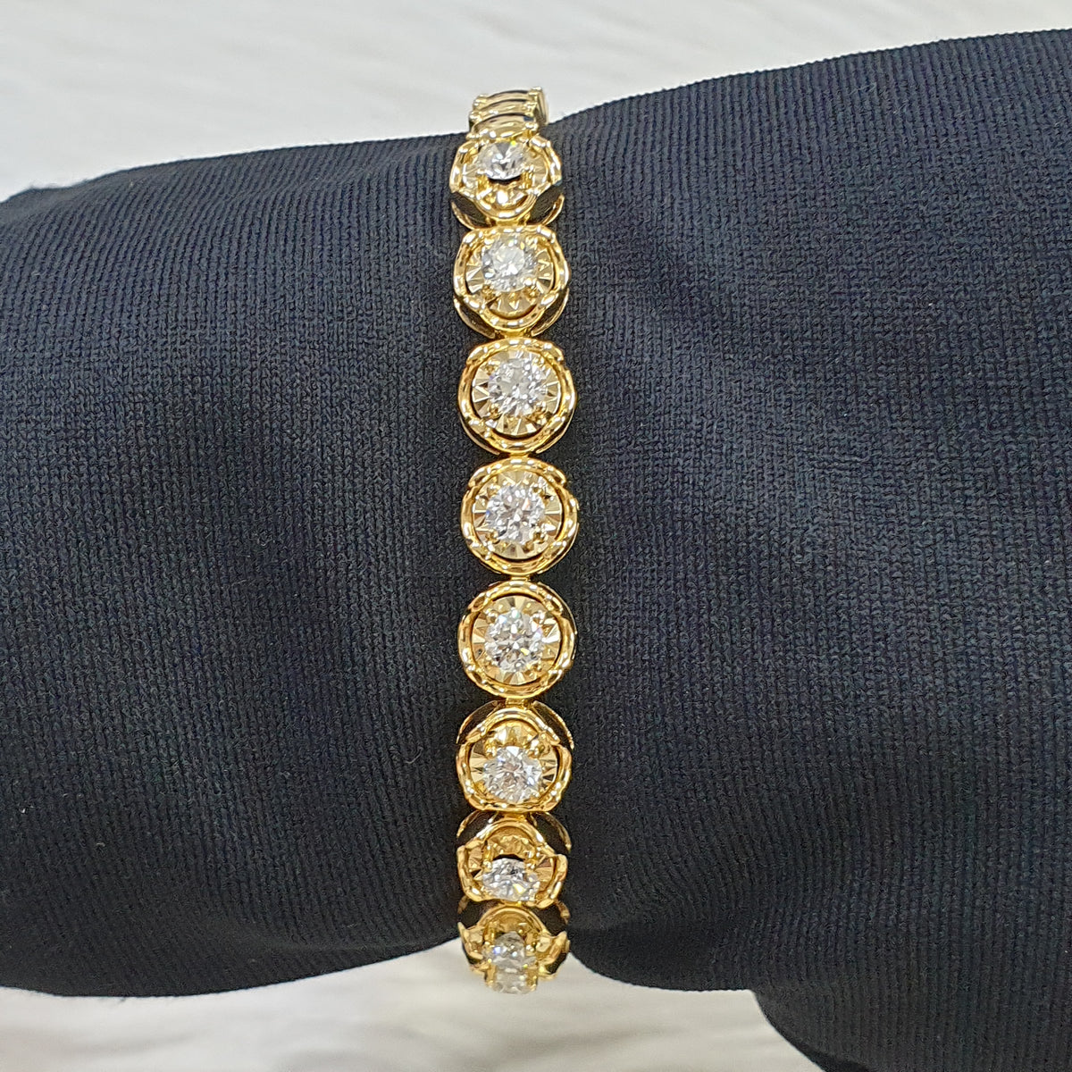 Diamond Bracelet - 18K Yellow Gold