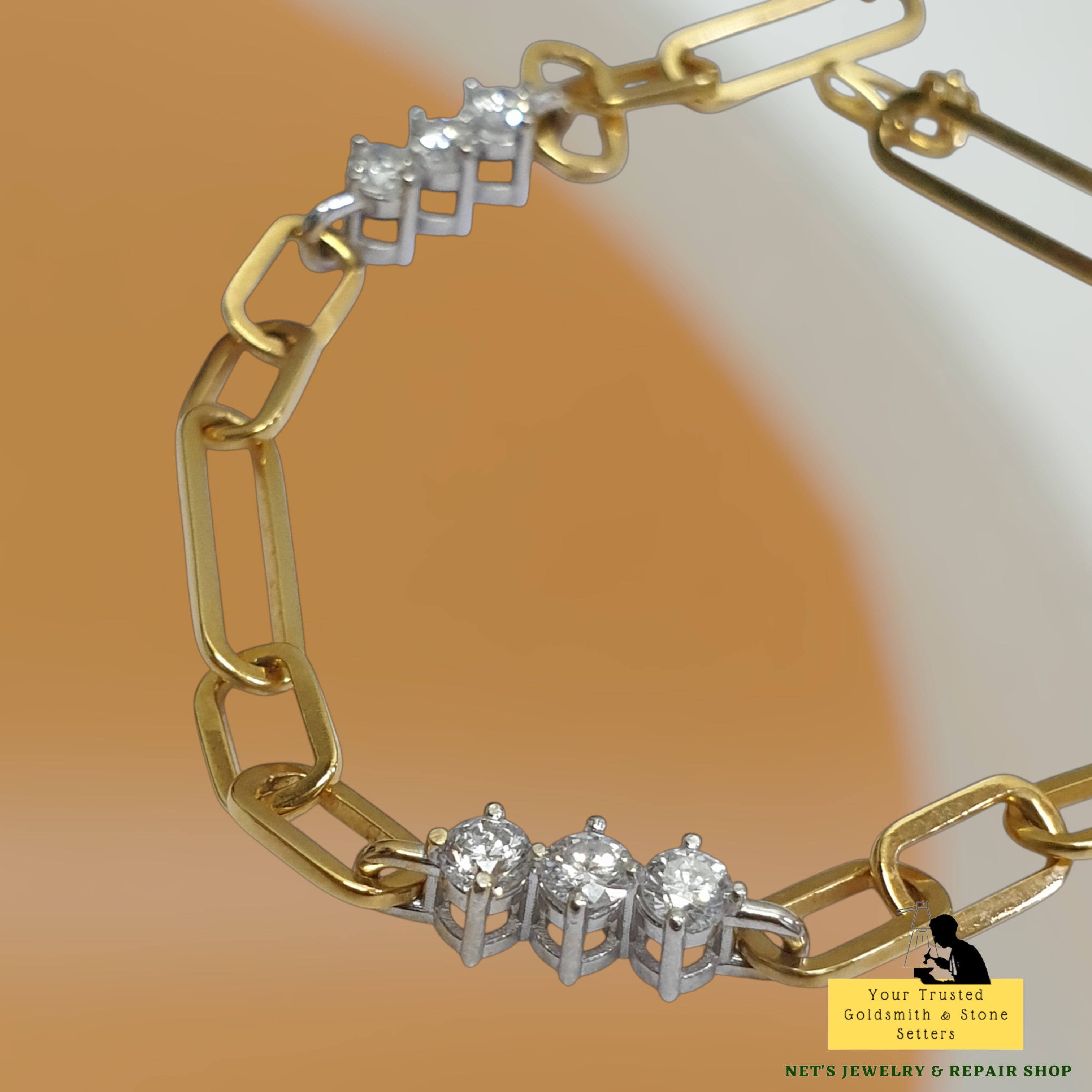 Bracelet - 18K Yellow/White Gold