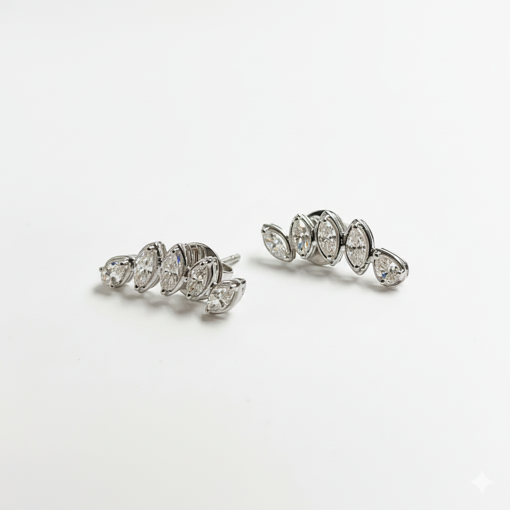 Diamond Terno Set – 14K White Gold (SOLD - AVAILABLE FOR MADE TO ORDER)