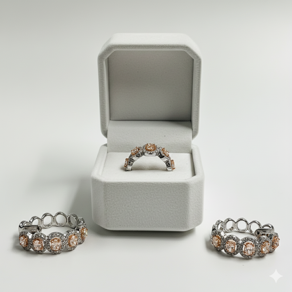Creole Diamond Terno Set – 14K White Gold (SOLD - INQUIRE FOR MADE TO ORDER)