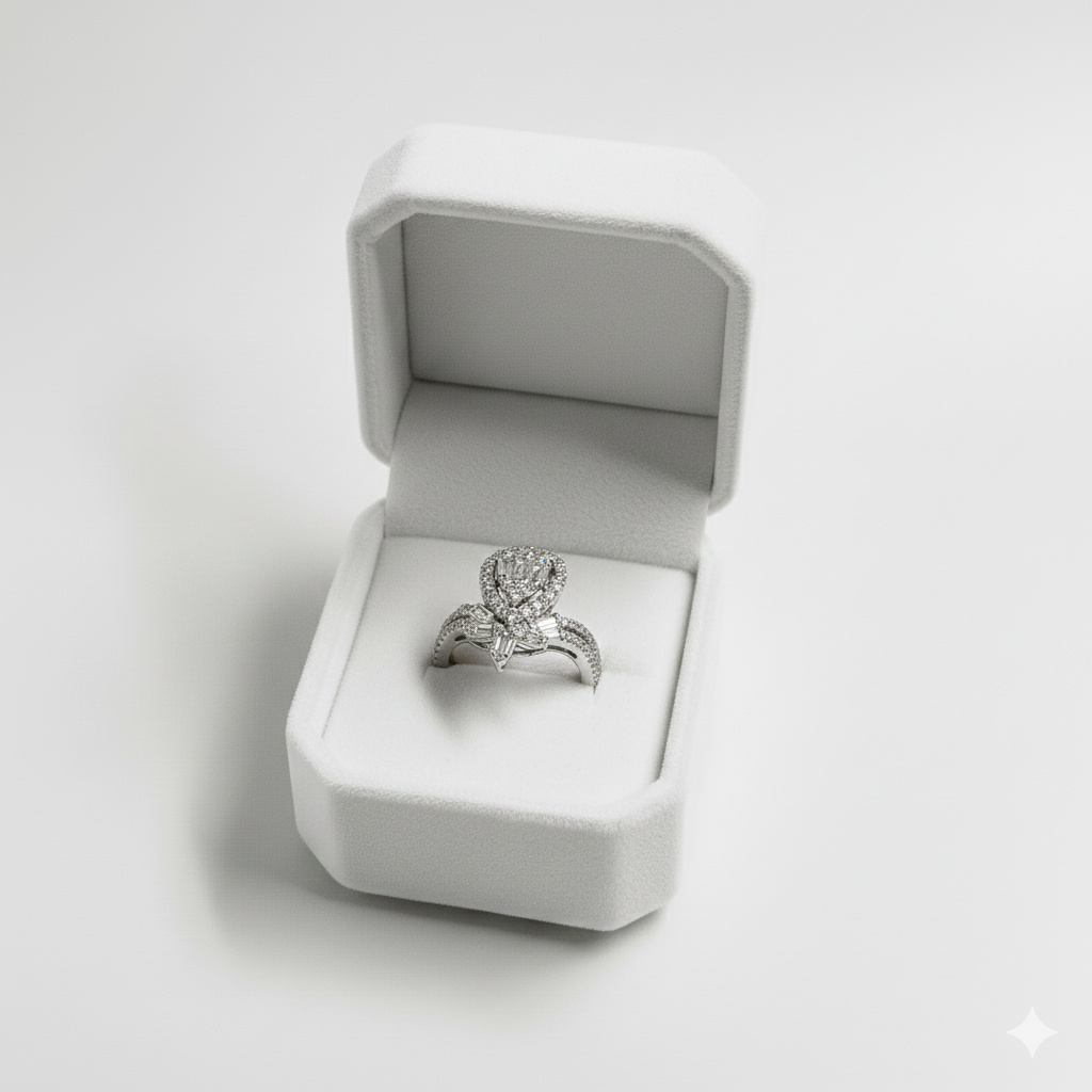 Diamond Ring – 18K White Gold