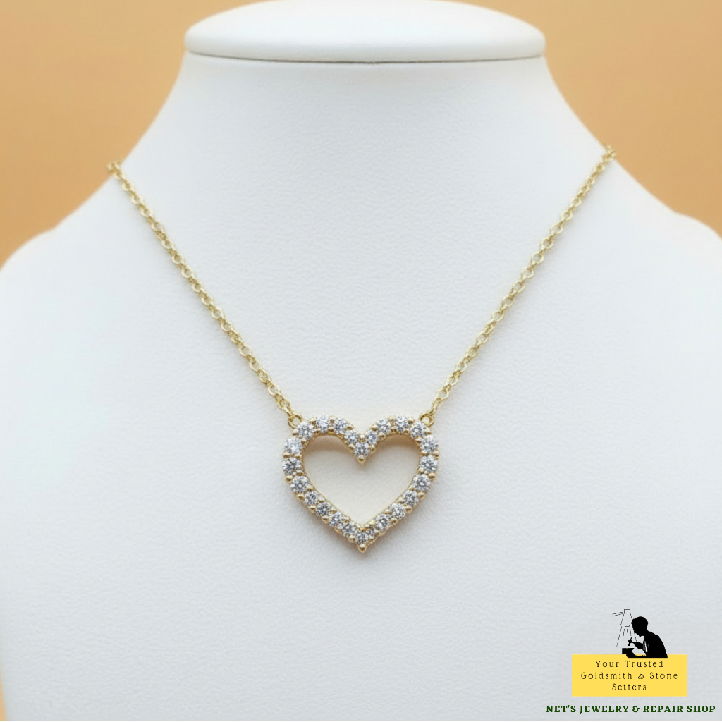 Diamond Heart Pendant (SOLD - INQUIRE FOR MADE TO ORDER)