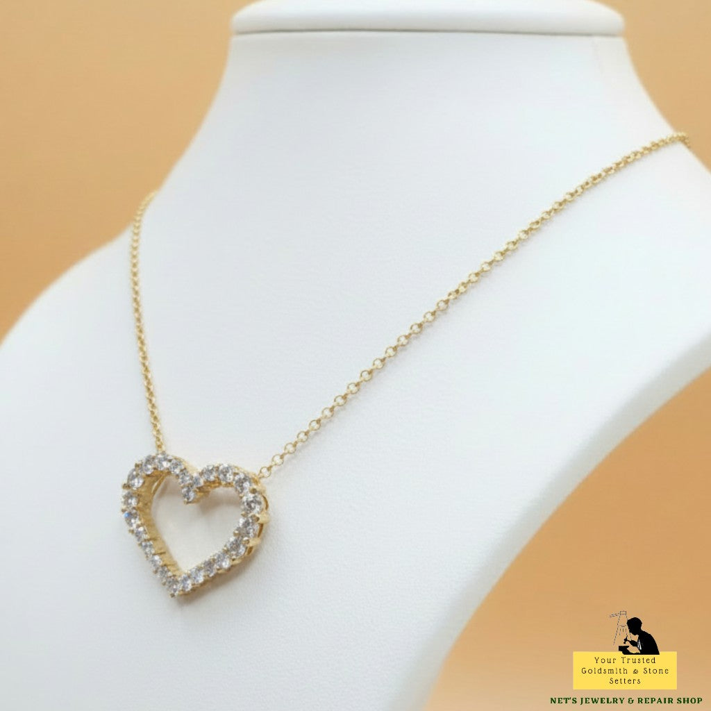 Diamond Heart Pendant (SOLD - INQUIRE FOR MADE TO ORDER)