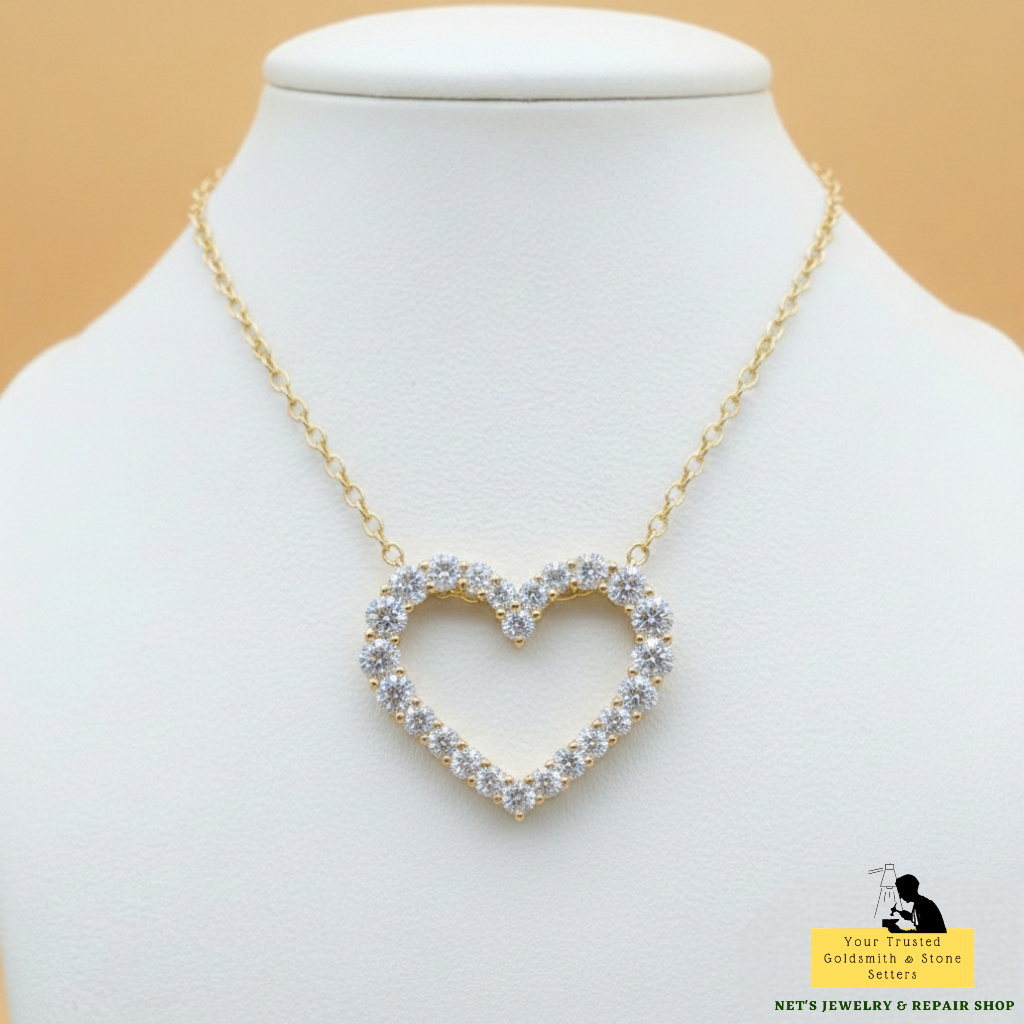 Diamond Heart Pendant (SOLD - INQUIRE FOR MADE TO ORDER)