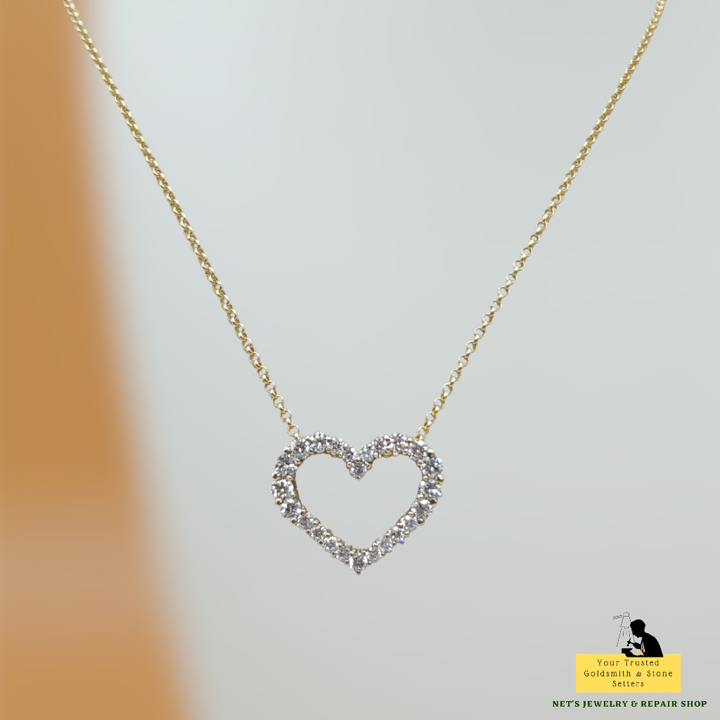 Diamond Heart Pendant (SOLD - INQUIRE FOR MADE TO ORDER)