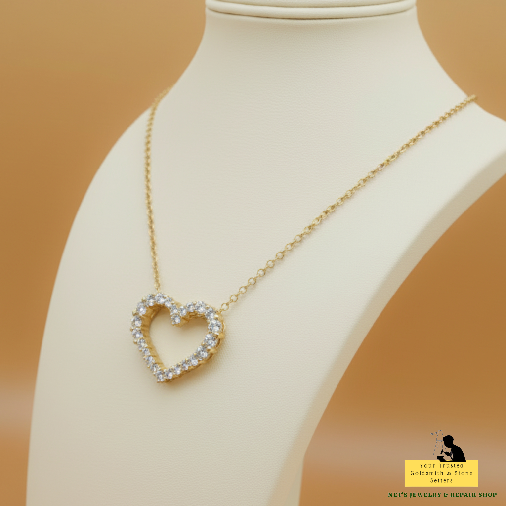 Diamond Heart Pendant (SOLD - INQUIRE FOR MADE TO ORDER)