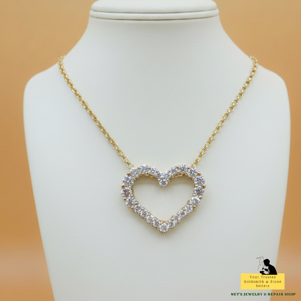 Diamond Heart Pendant (SOLD - INQUIRE FOR MADE TO ORDER)