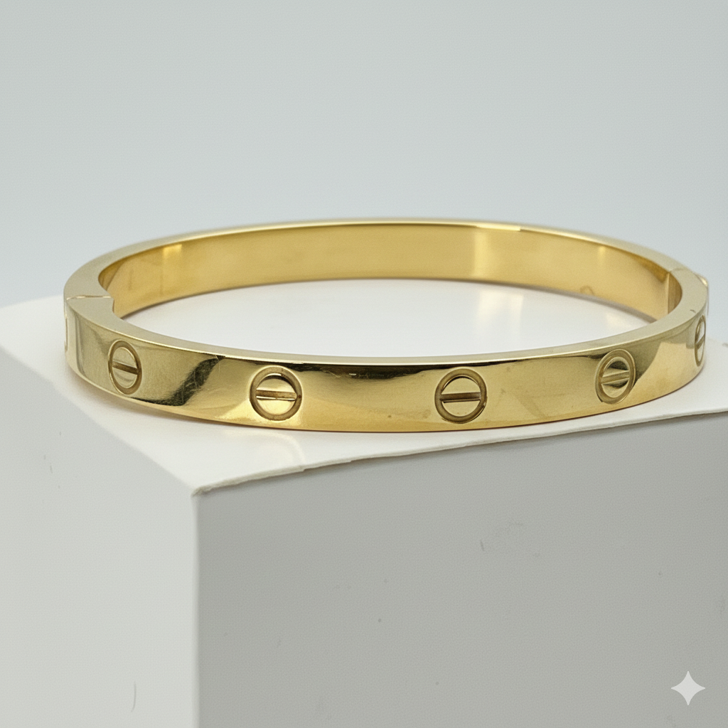 Love Bangle 18CM -Yellow Gold 18K