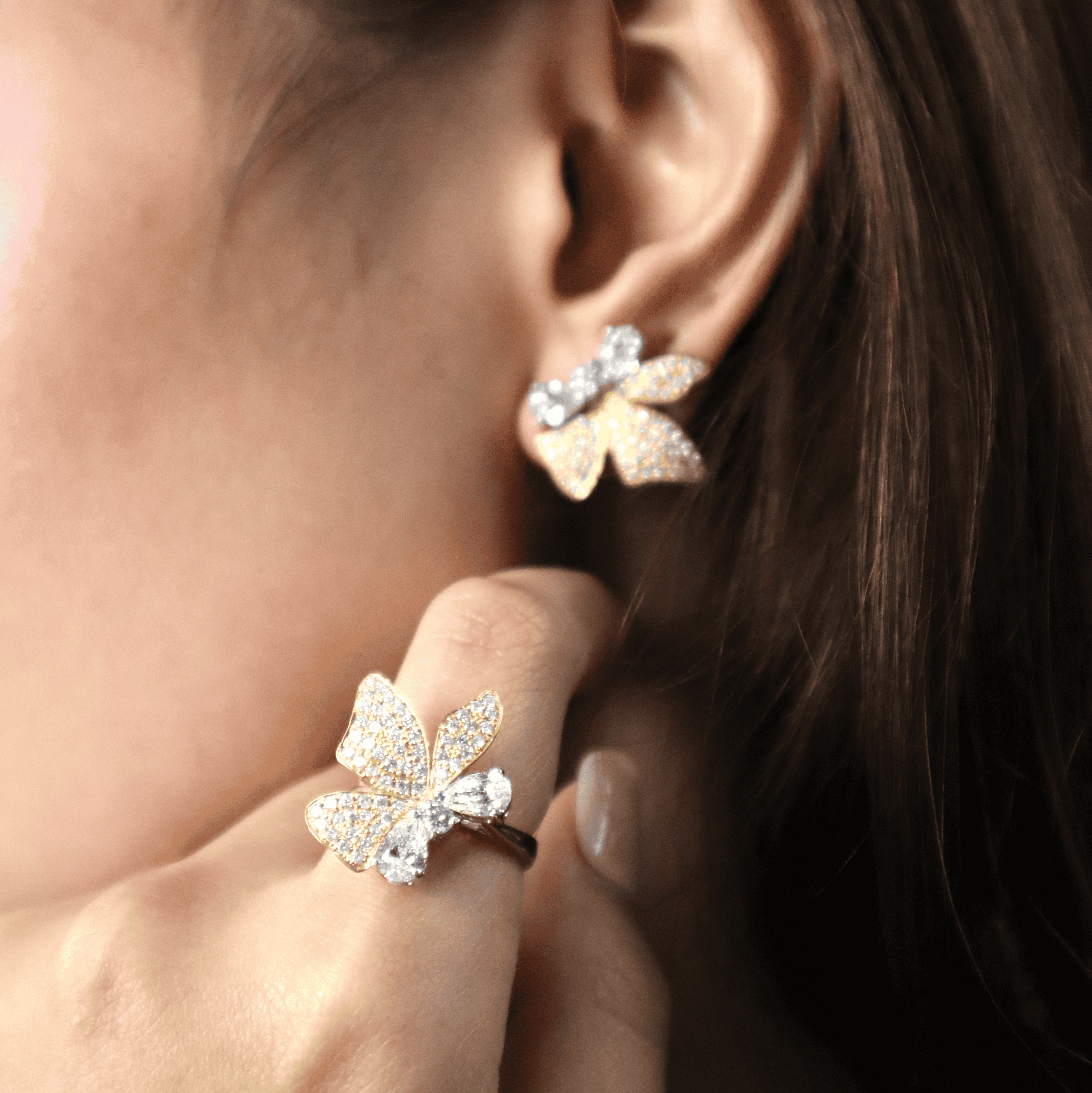 Diamond Terno Set – 14K Yellow & White Gold