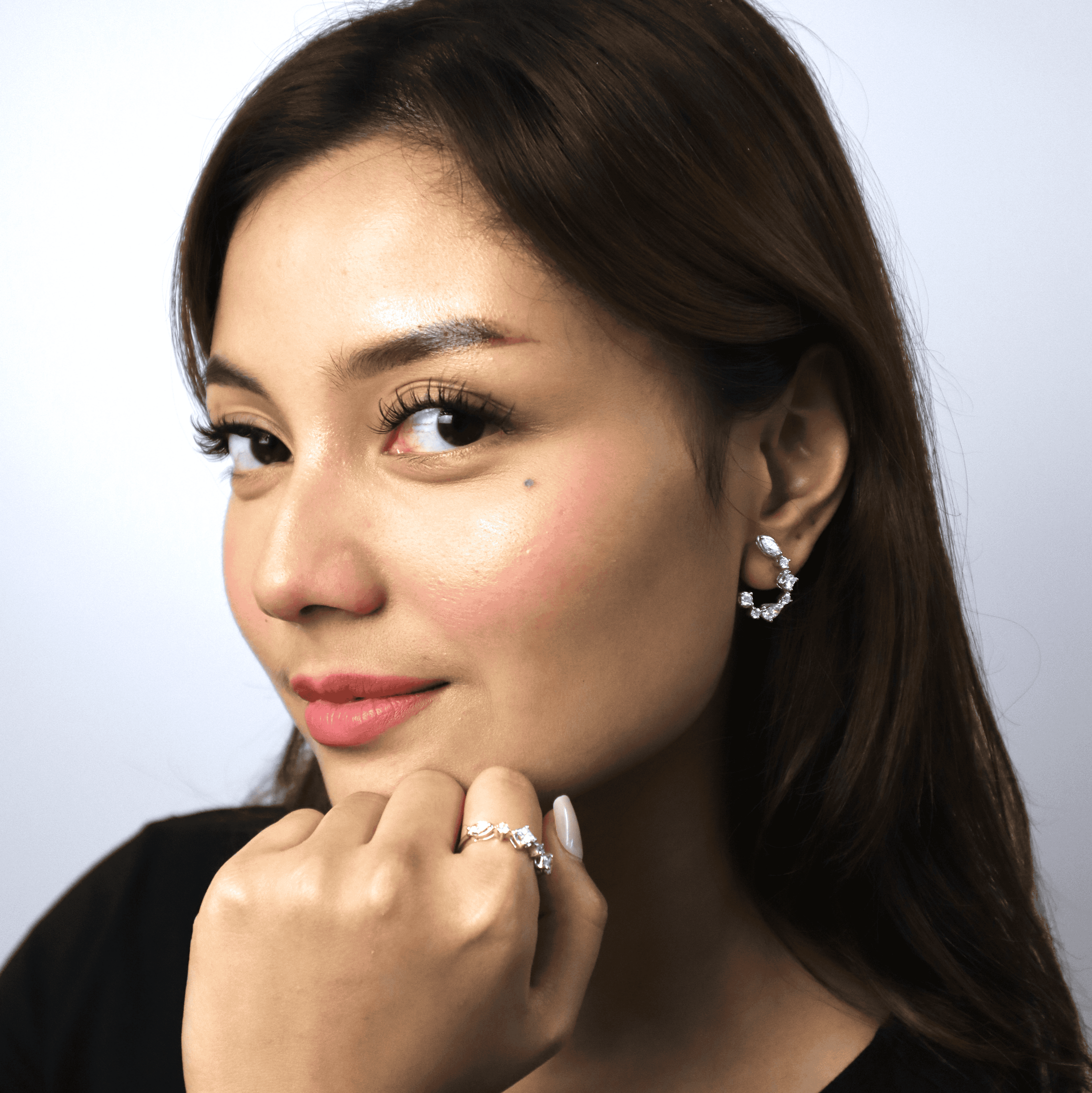 Fancy Diamond Terno Set – 14K White Gold