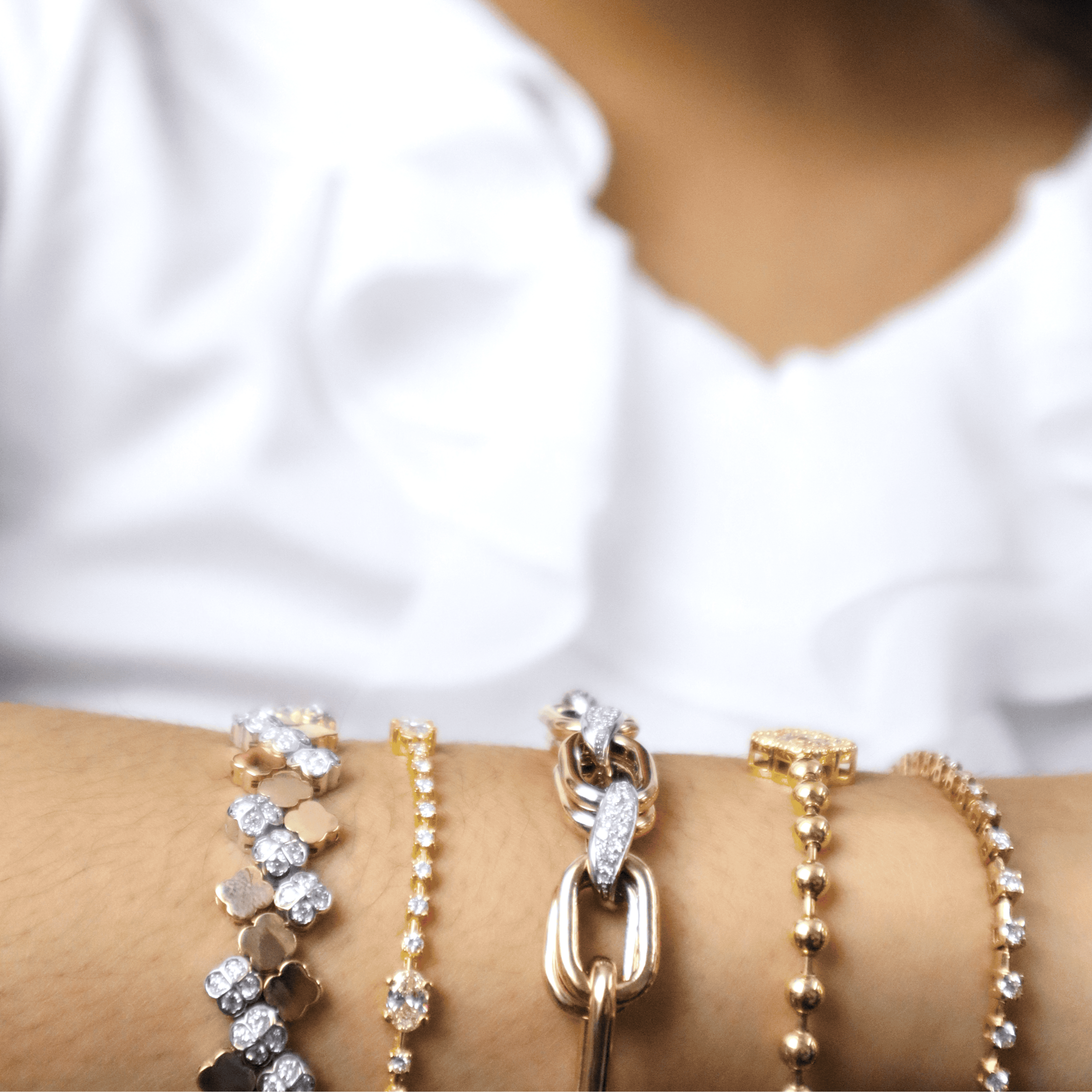 Bracelet – Yellow/White Gold with Diamonds