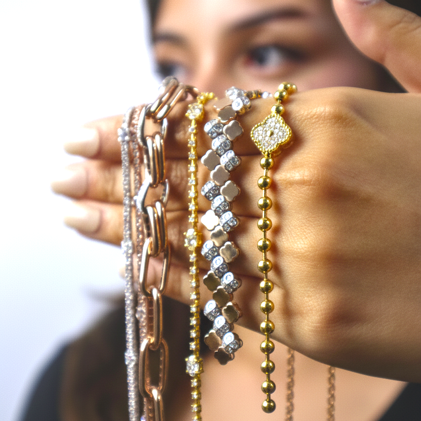 Bracelet – Yellow/White Gold with Diamonds
