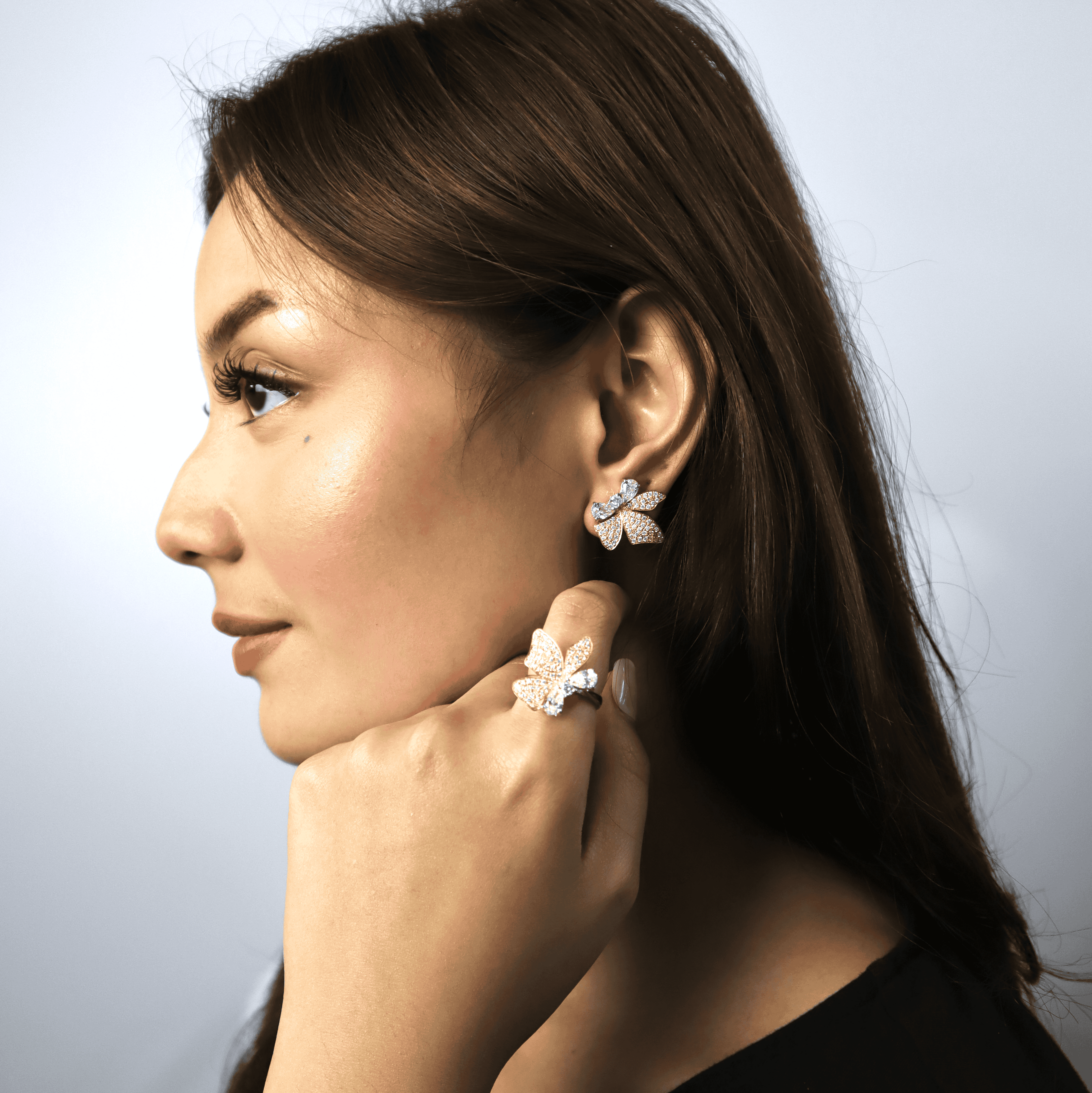 Diamond Terno Set – 14K Yellow & White Gold