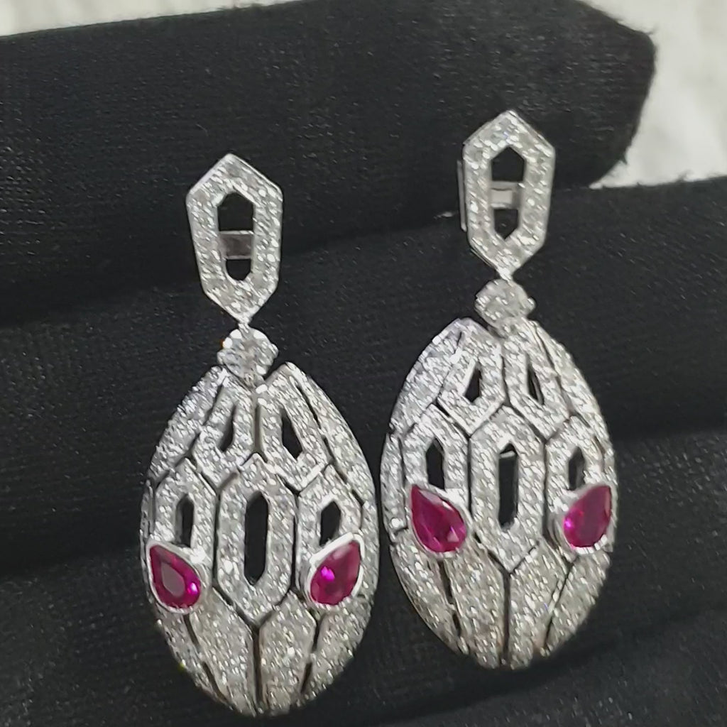 Serpentine Earrings (SOLD - INQUIRE FOR MADE TO ORDER)