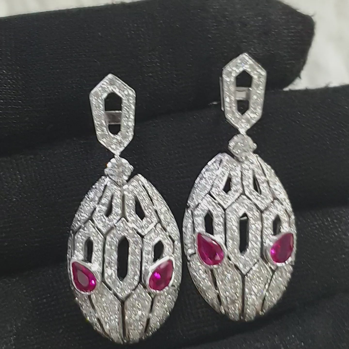 Serpentine Earrings (SOLD - INQUIRE FOR MADE TO ORDER)