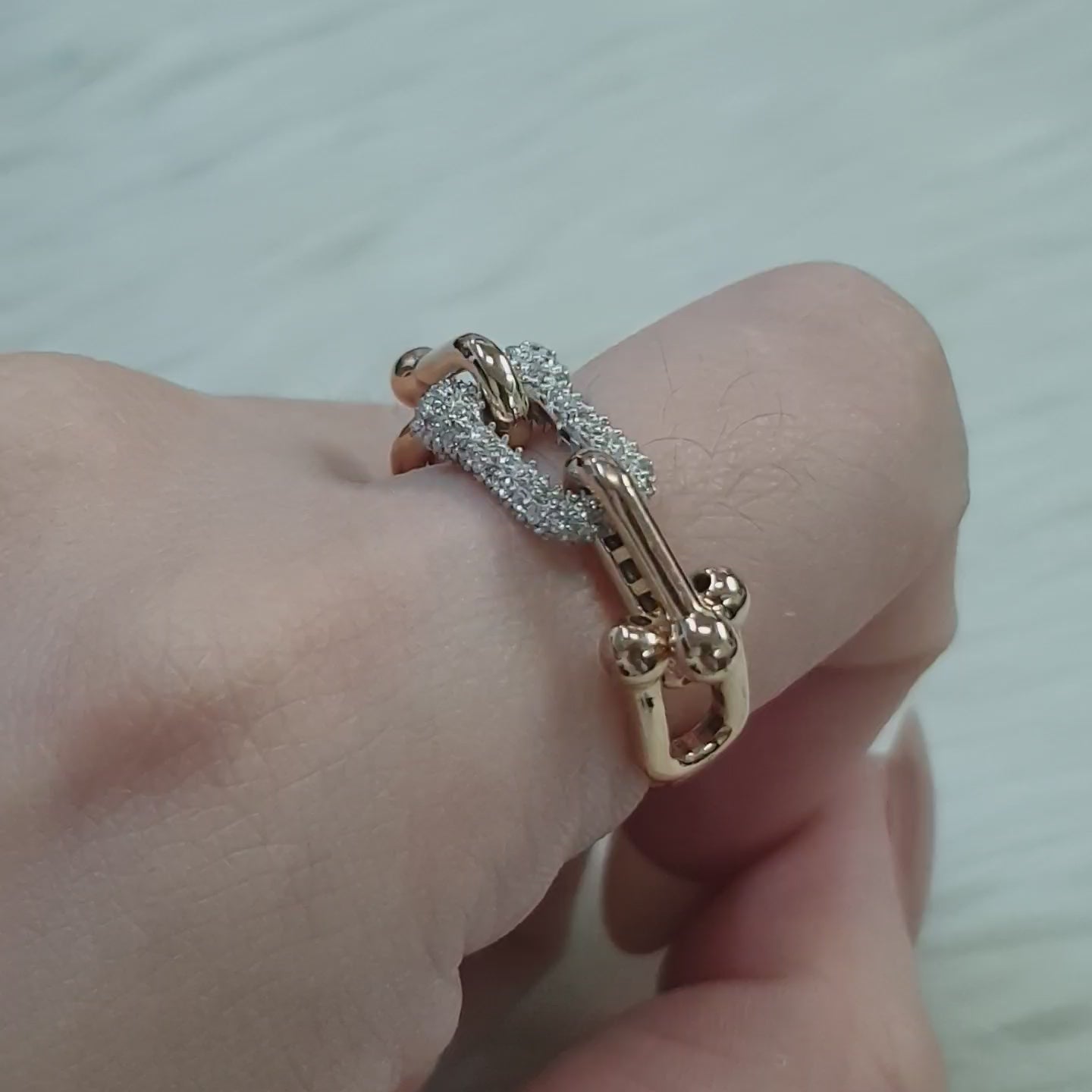 Hardware Ring- 18K Rose Gold