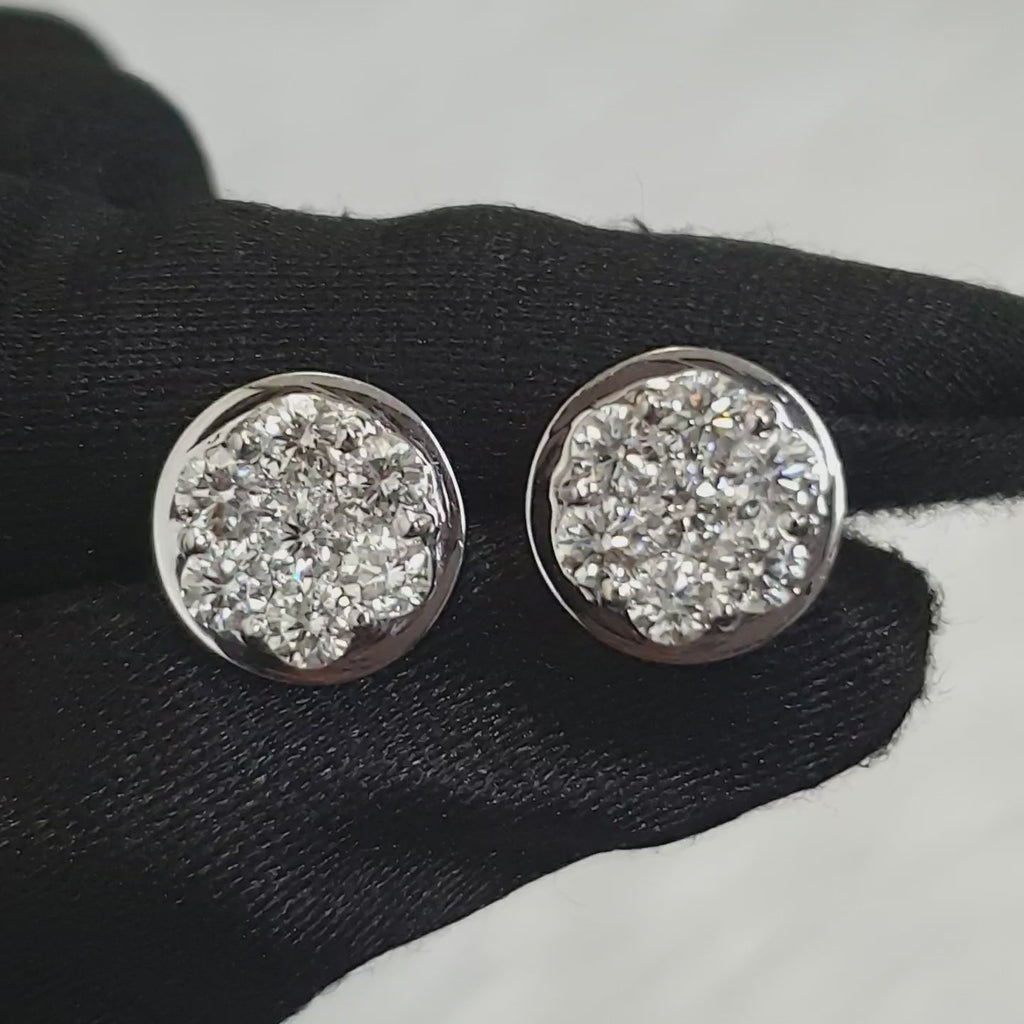 Pair Earring - 14K White Gold (SOLD - INQUIRE FOR MADE TO ORDER)
