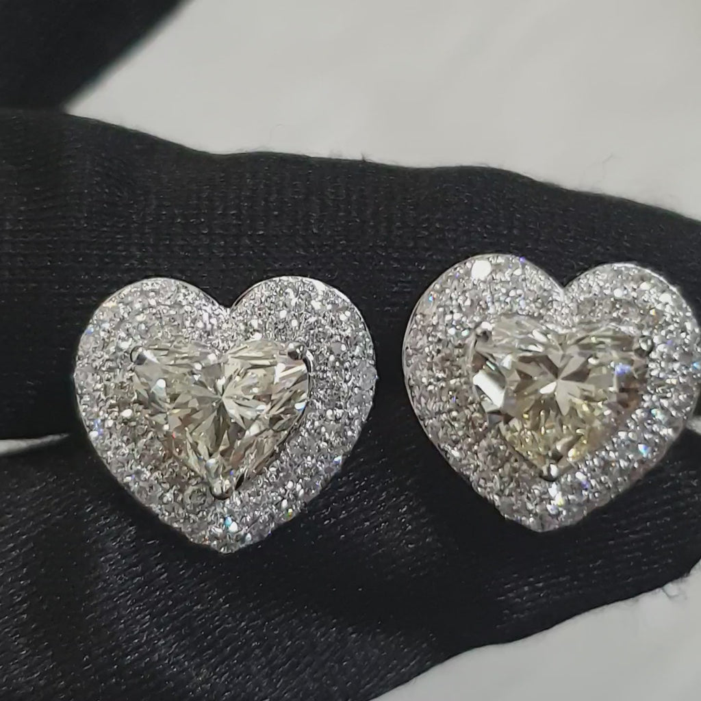 Detachable Pair Earring - 14K White Gold