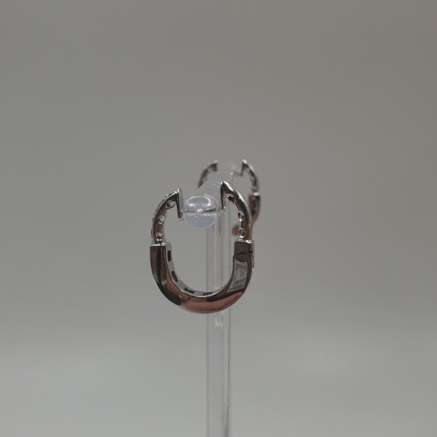 Padlock Earrings - 18K White Gold (SOLD - INQUIRE FOR MADE TO ORDER)