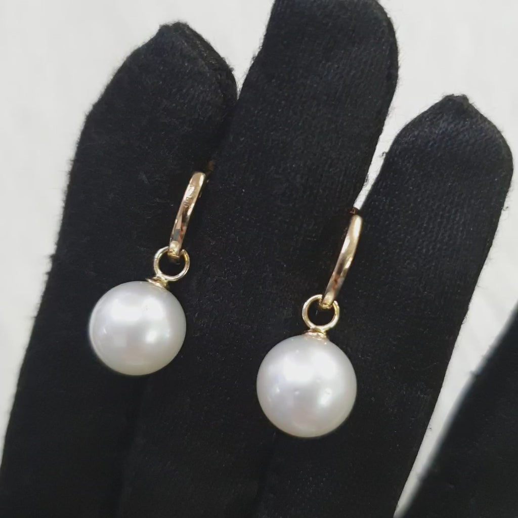 Pearl Drop Earring - 14K Yellow Gold