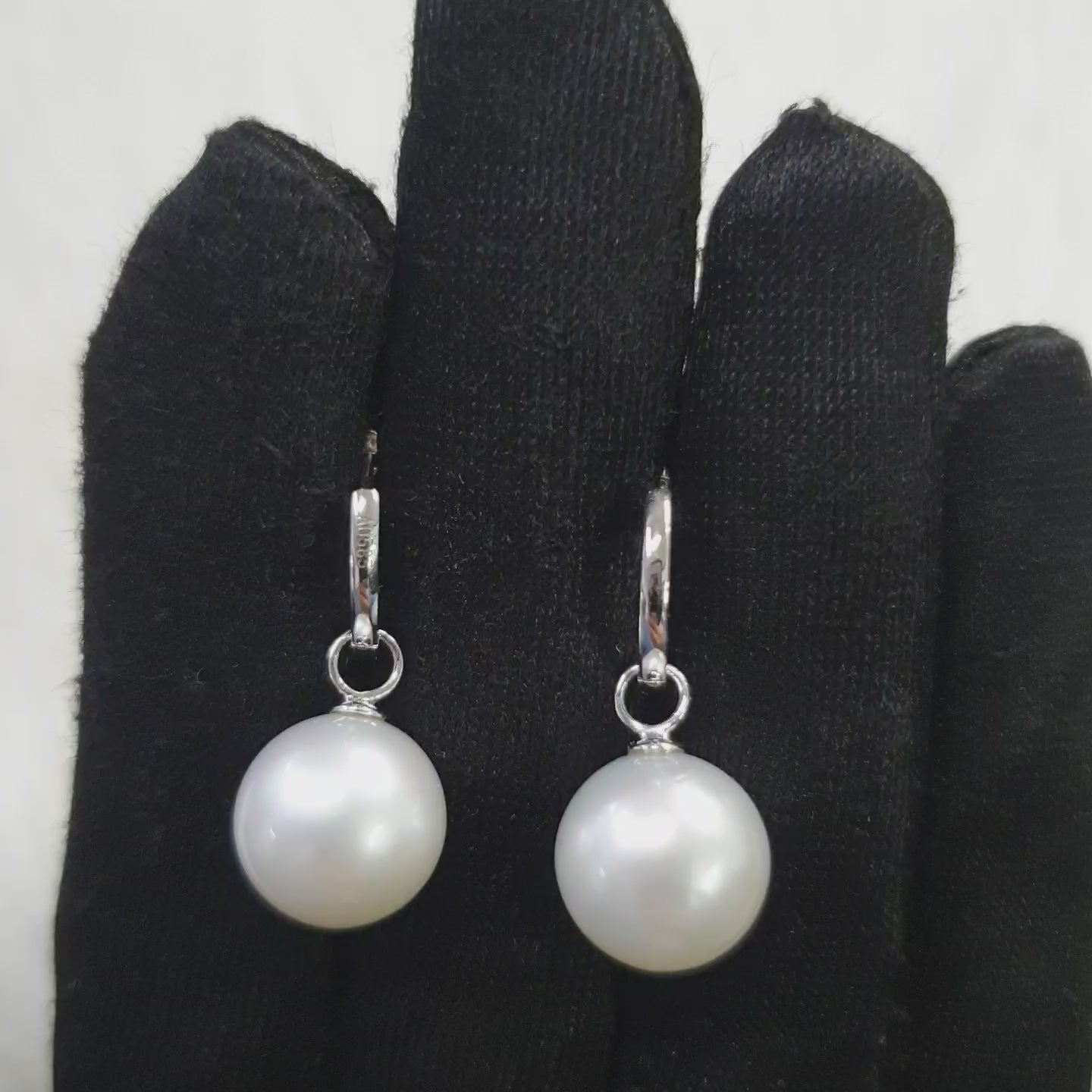 Pearl Drop Earring - 14K White Gold