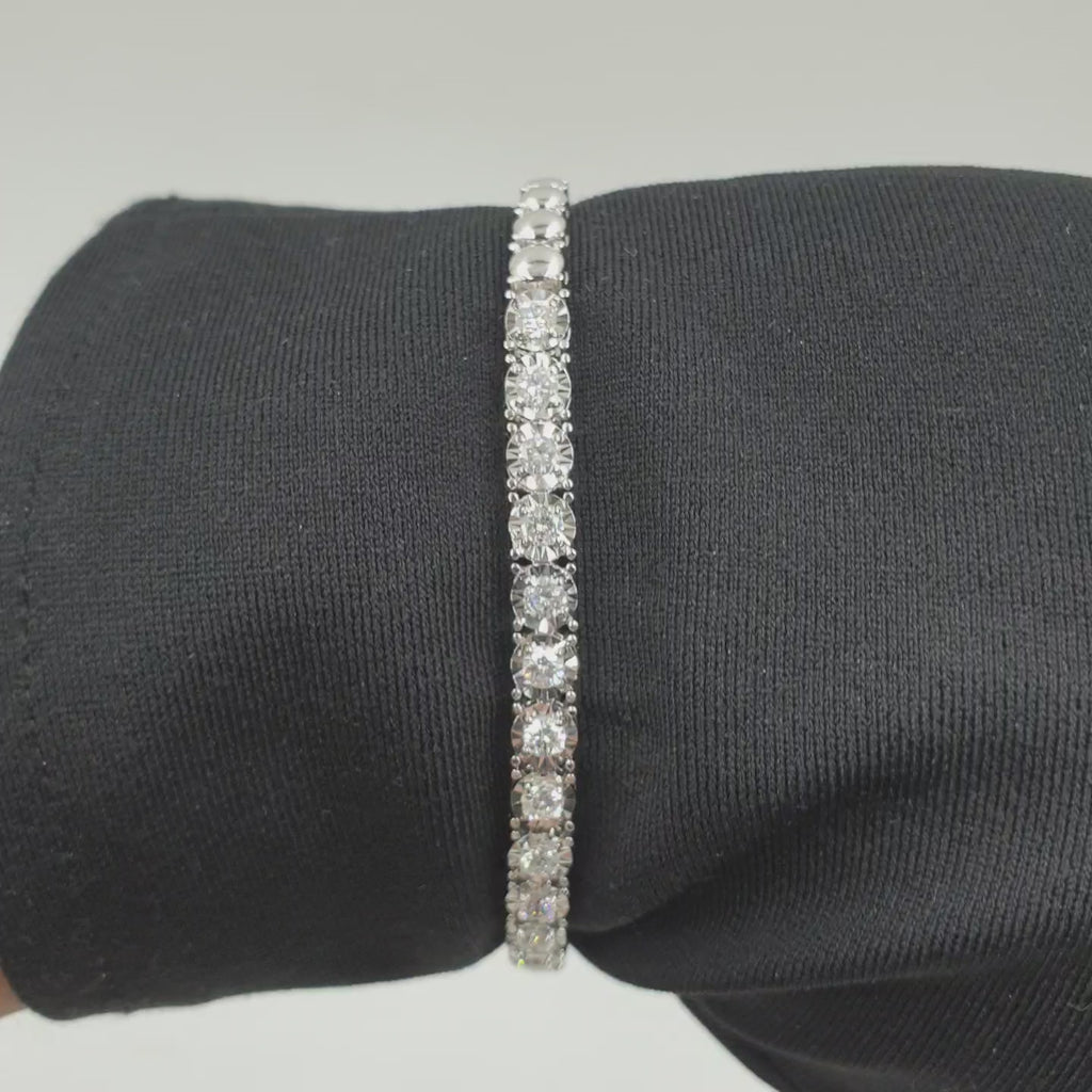 Tennis Bracelet - 18K White Gold