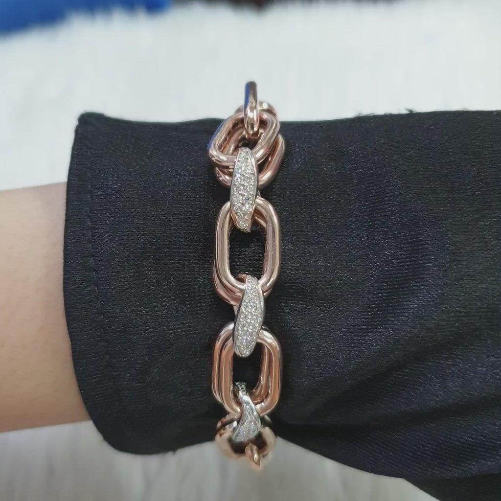 Bracelet - 18K Rose / White Gold
