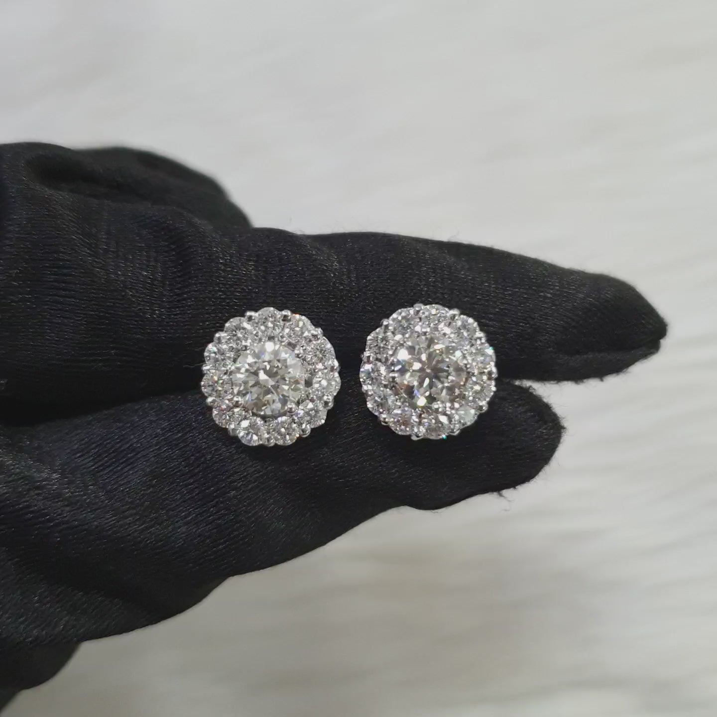 Detachable Pair Earring - 14K White Gold