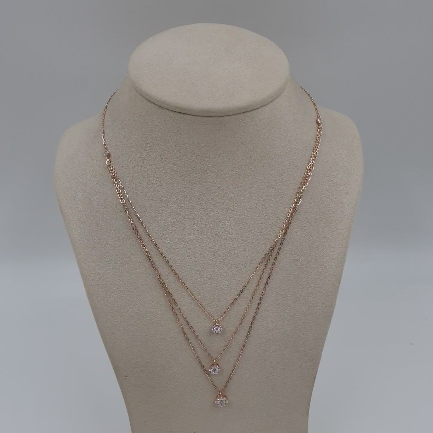 THREE LINER ROSITAS NECKLACE - 18K Rose Gold